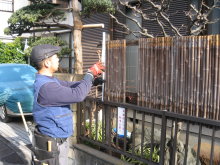 竹垣の設置 大田区 池上植木